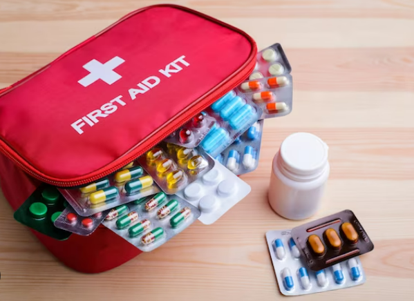 Cuidados com a saúde viagens medicamento necessaire