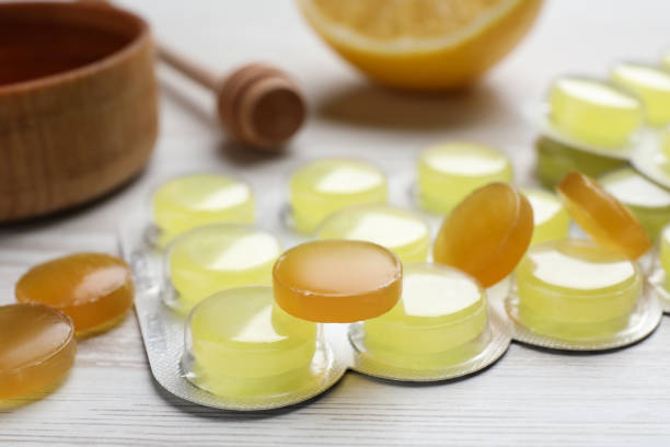 pastilha para tosse com limão